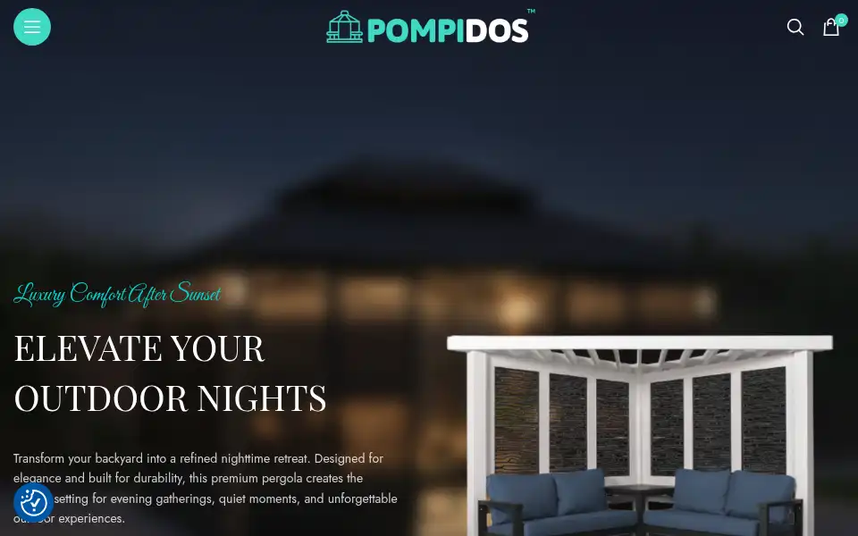 Screenshot of pompidos.com