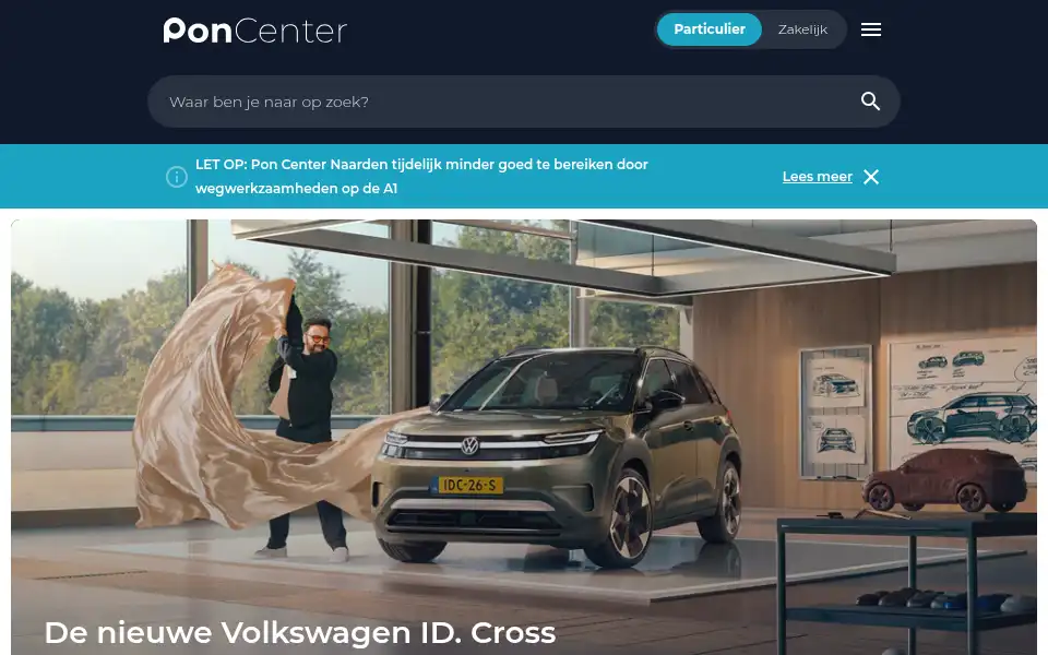 Screenshot of poncenter.nl