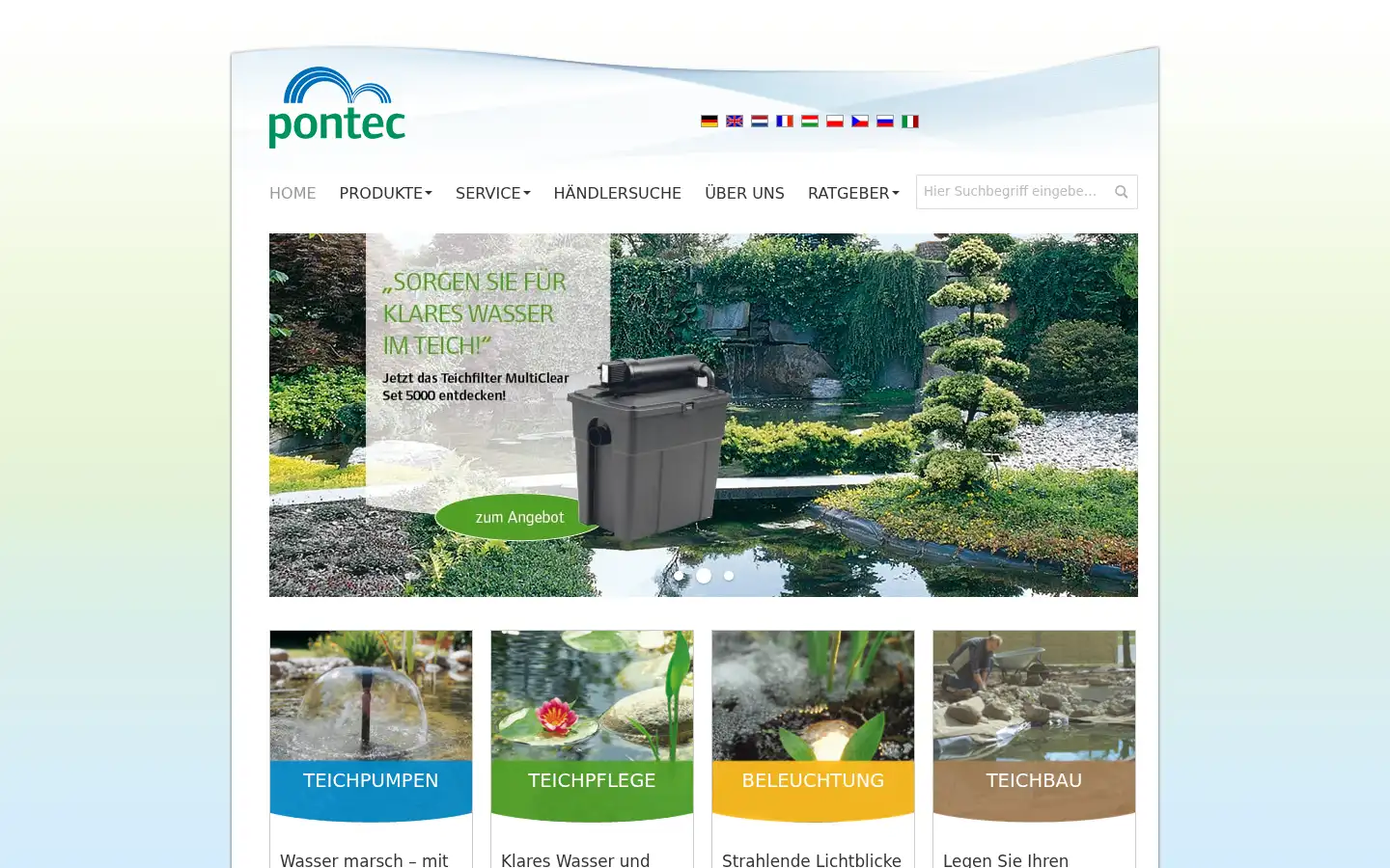 Screenshot of pontec.com