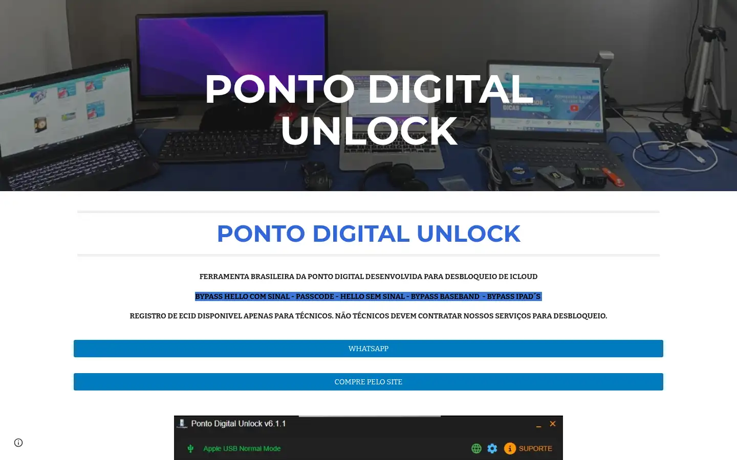 Screenshot of pontodigitalunlock.com.br