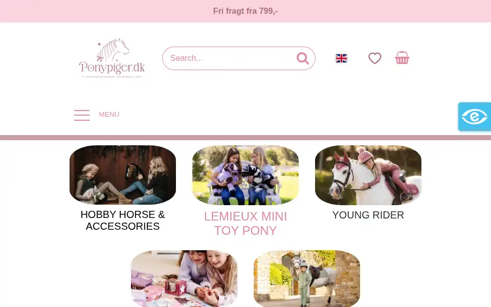 Screenshot of ponypiger.dk