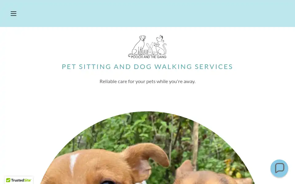 Screenshot of poochandthegang.co.uk