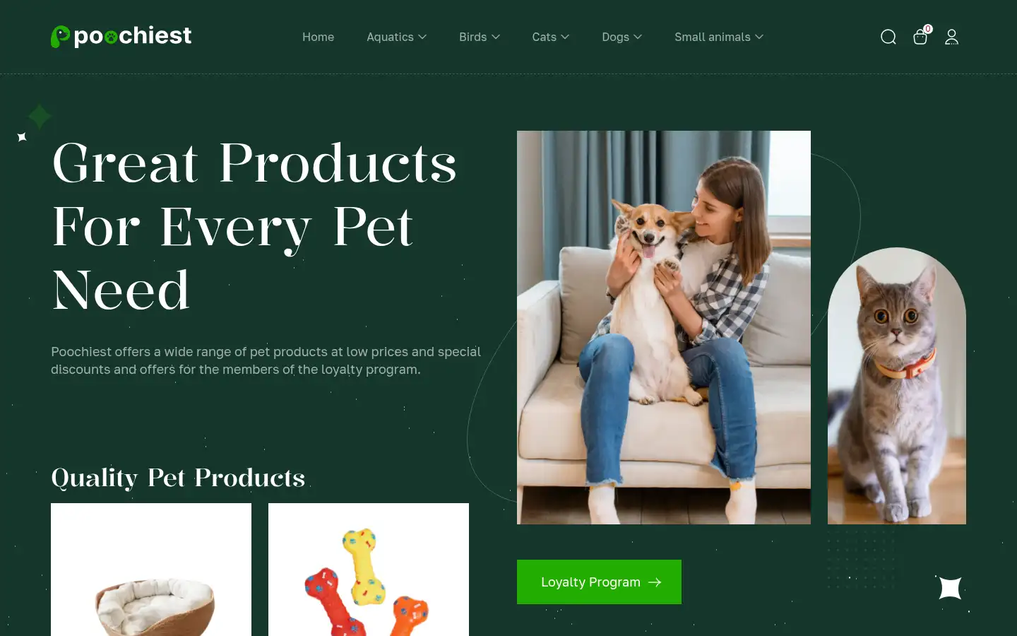 Screenshot of poochiest.com