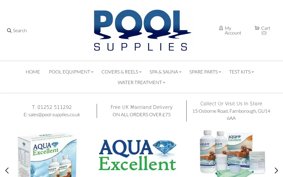 Screenshot of pool-supplies.co.uk