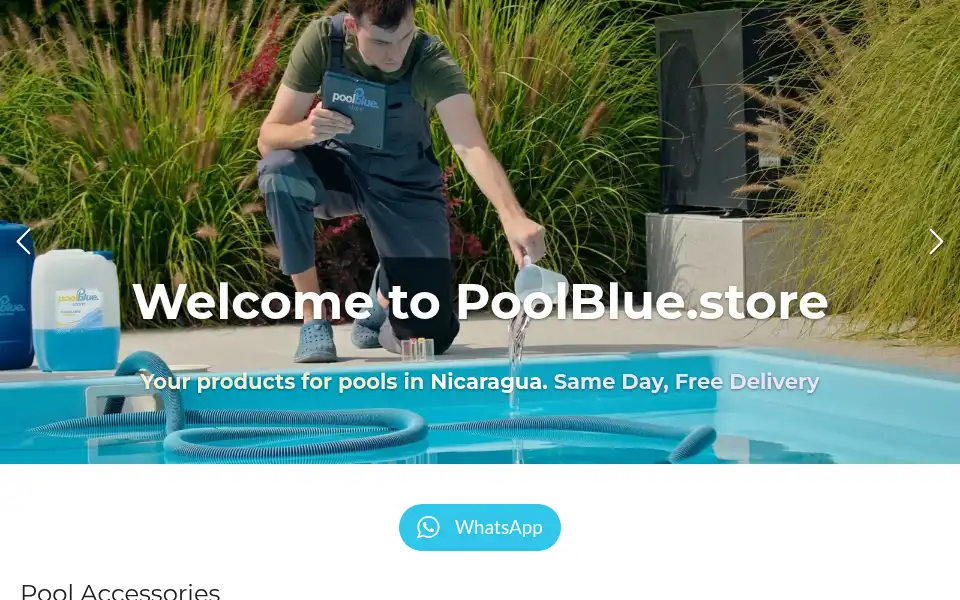 Screenshot of poolblue.store