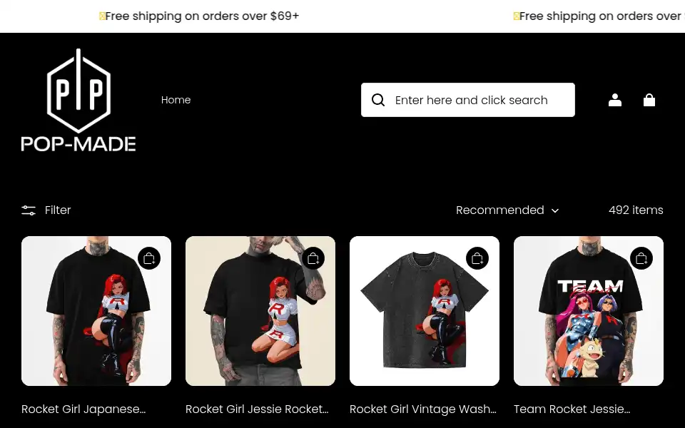 Screenshot of pop-made.com