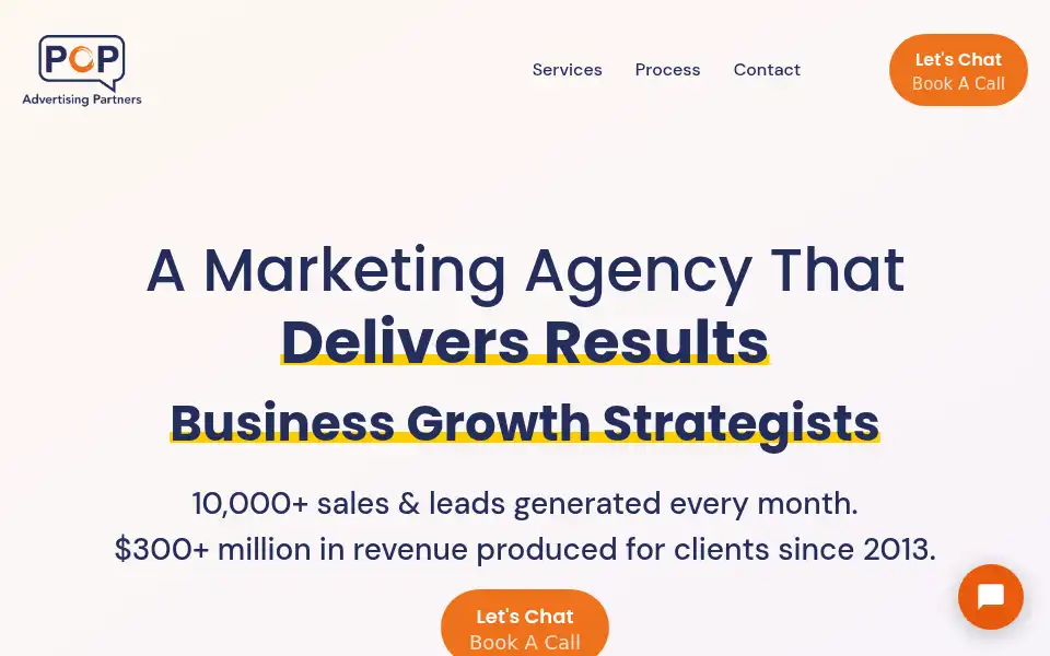 Screenshot of popadpartners.com