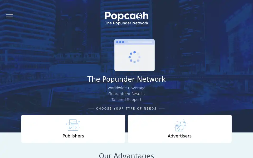 Screenshot of popcash.net