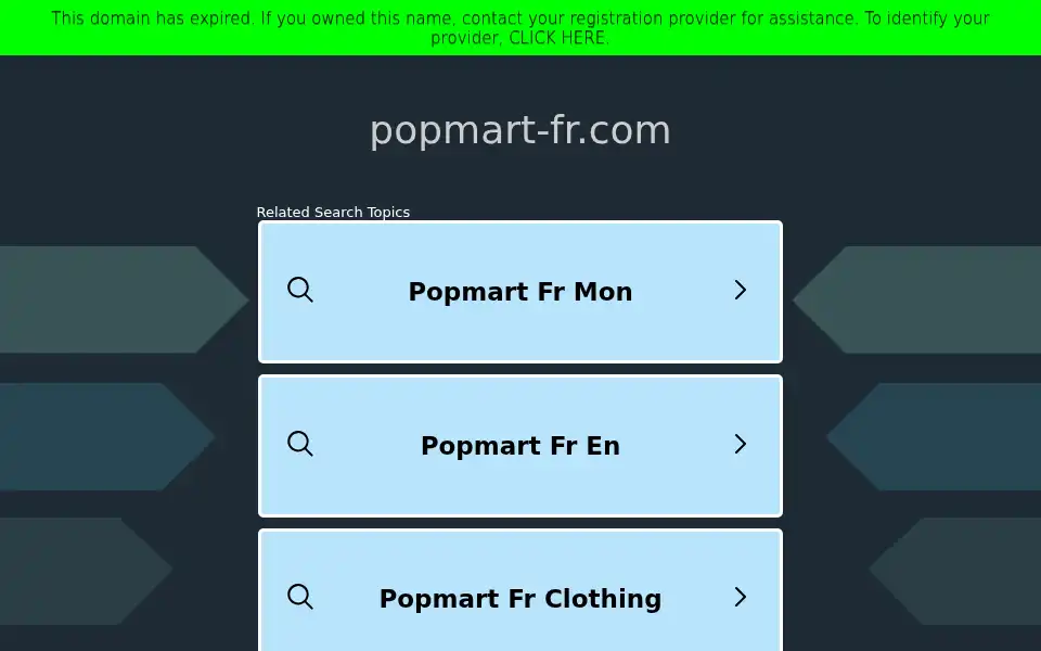 Screenshot of popmart-fr.com