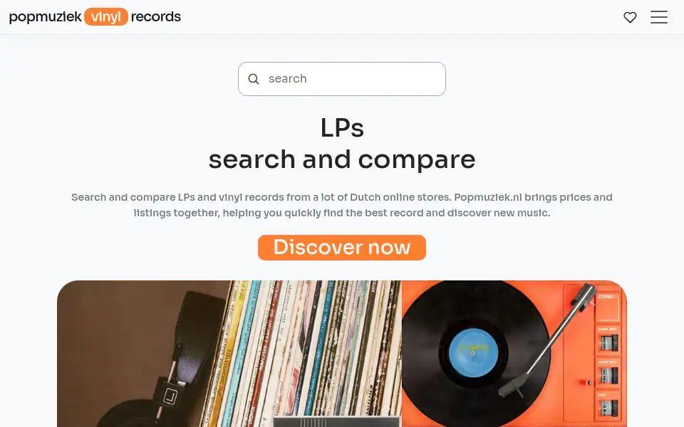 Screenshot of popmuziek.nl
