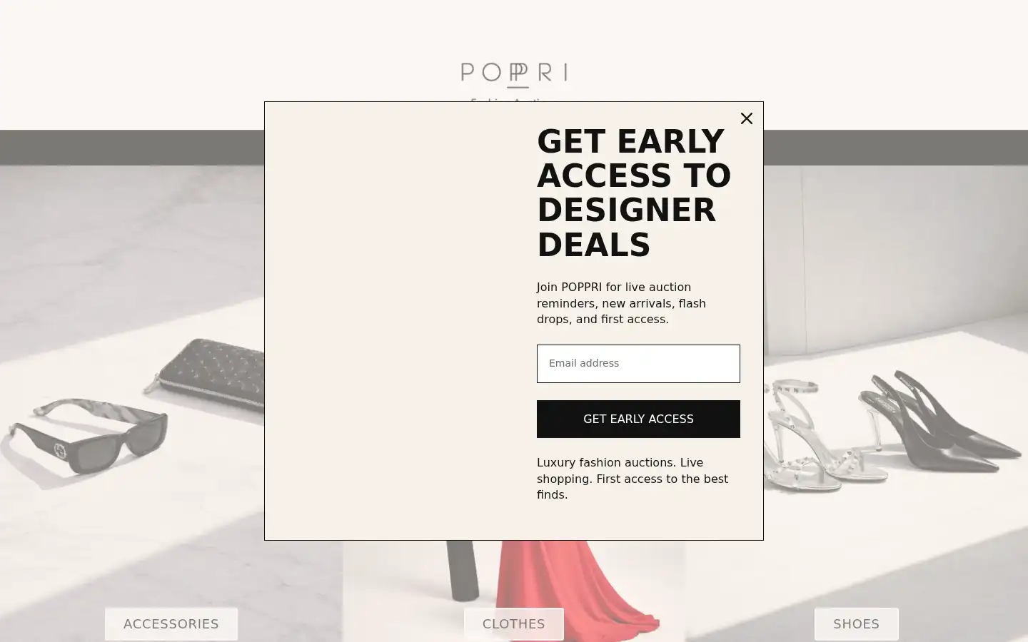 Screenshot of poppri.com