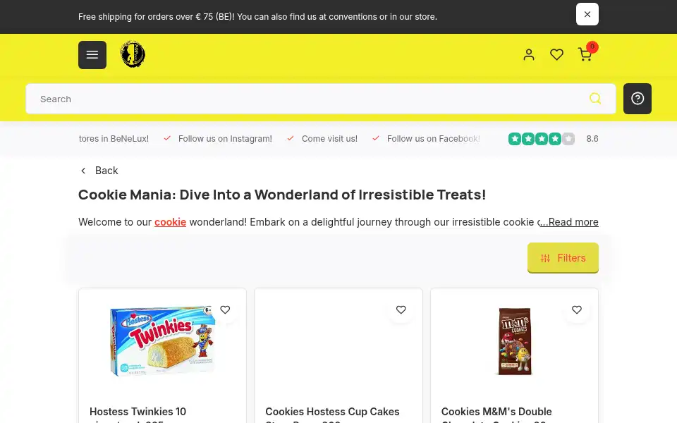 Screenshot of poppular.eu