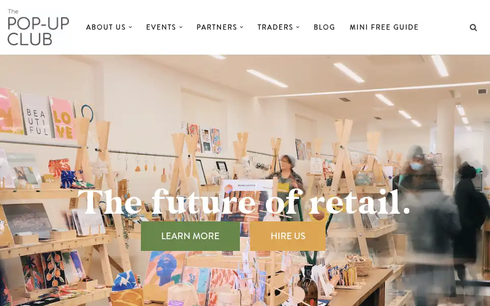Screenshot of popupclub.co