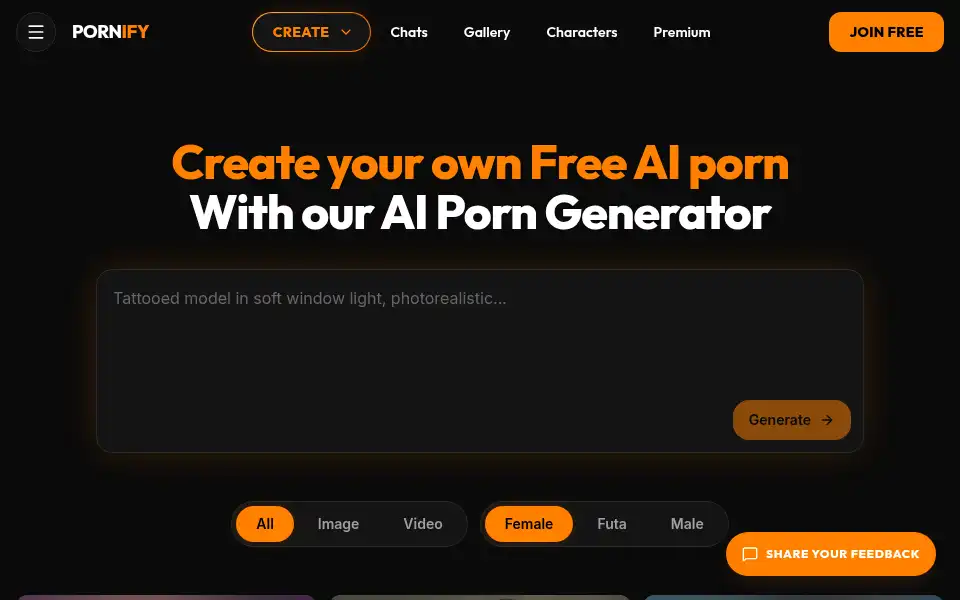 Screenshot of pornify.cc