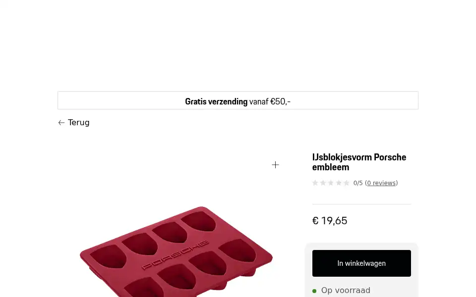 Screenshot of porsche-shop.nl