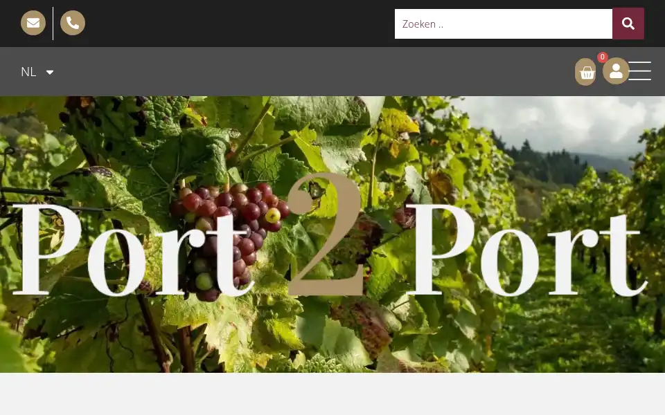 Screenshot of port2port.be