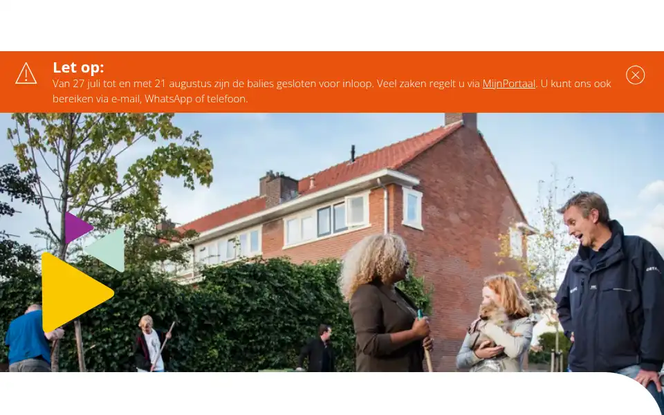 Screenshot of portaal.nl