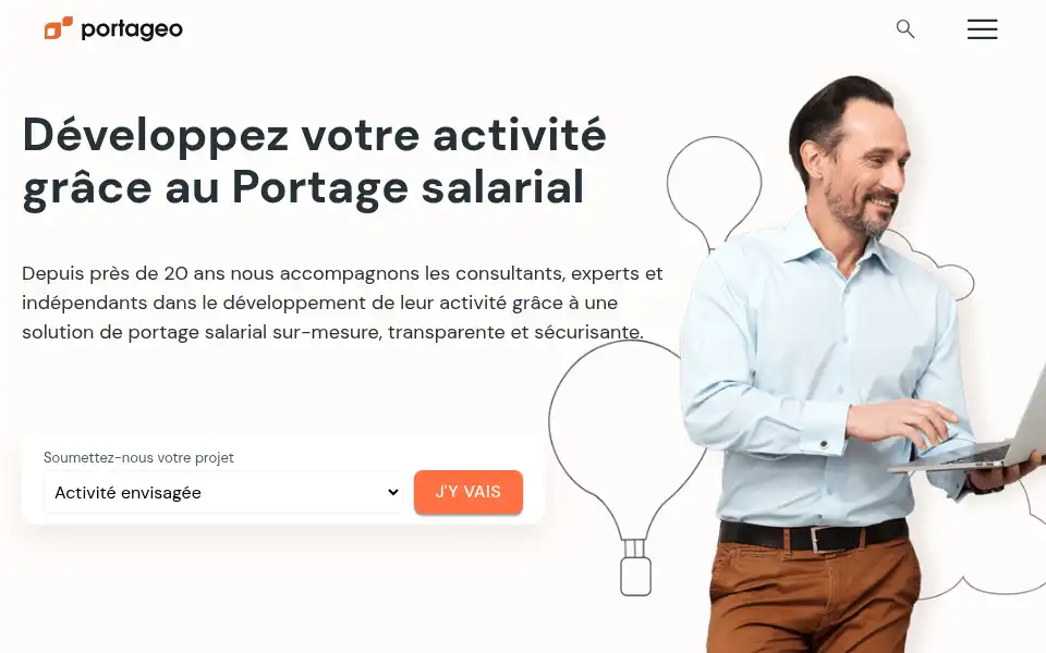 Screenshot of portageo.fr