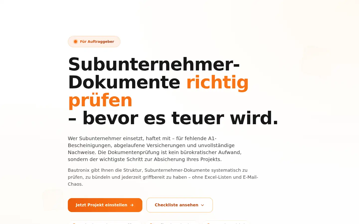 Screenshot of portal.baupartner-polen.de