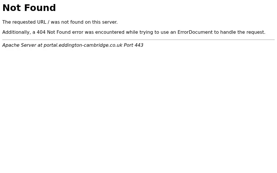 Screenshot of portal.eddington-cambridge.co.uk
