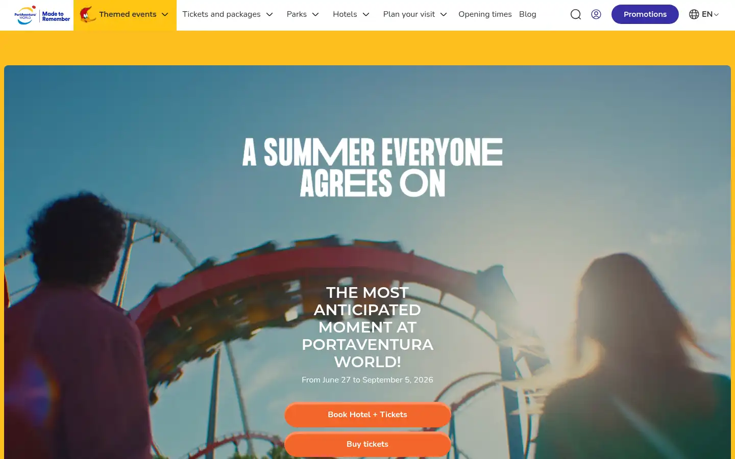 Screenshot of portaventuraworld.com
