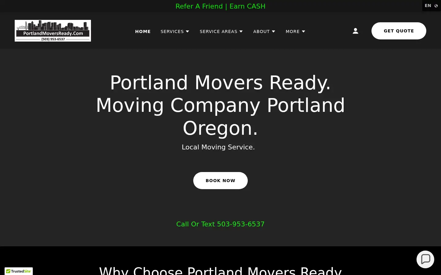 Screenshot of portlandmoversready.com