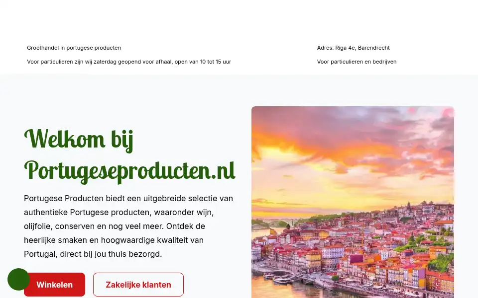 Screenshot of portugeseproducten.nl