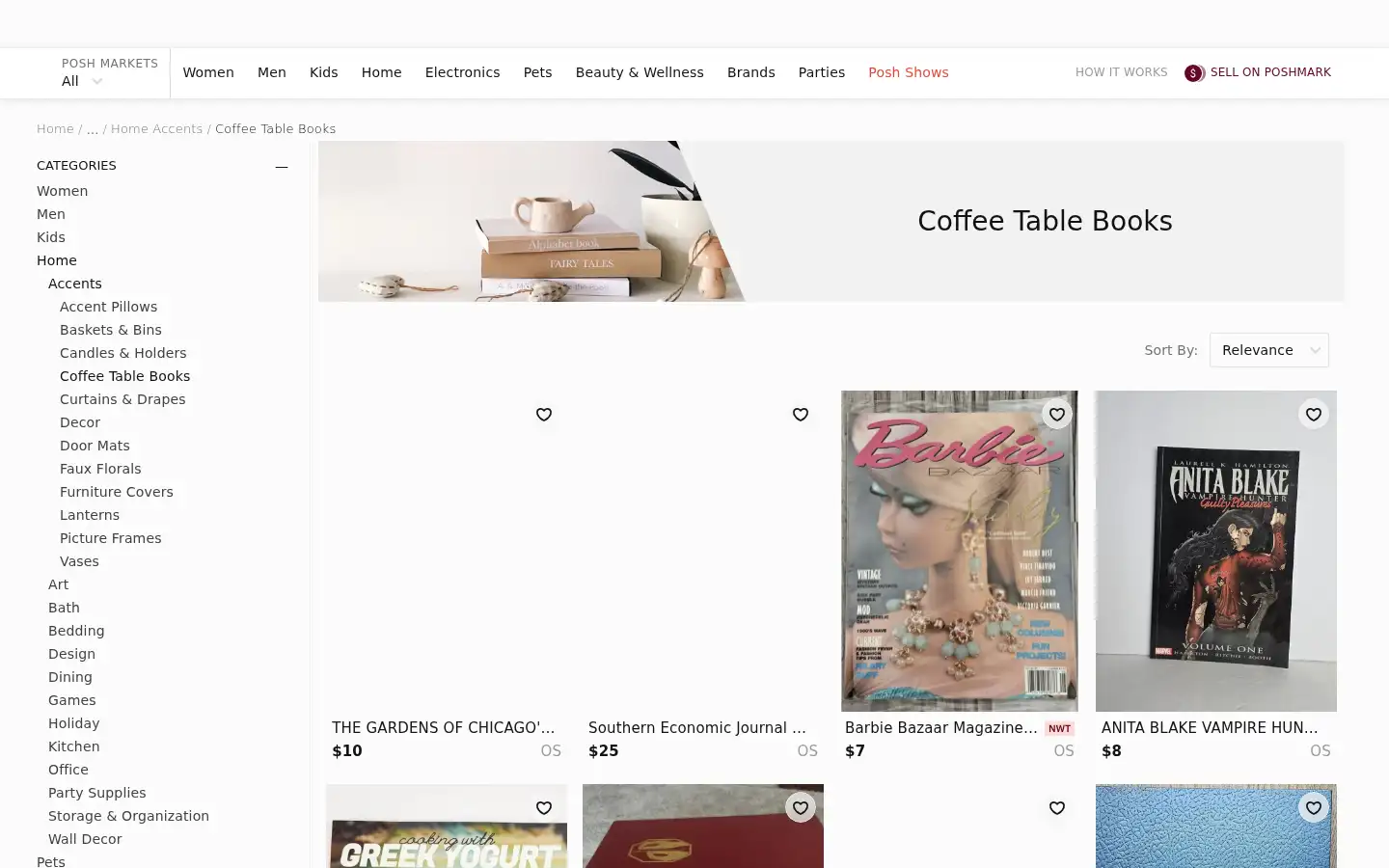 Screenshot of poshmark.com