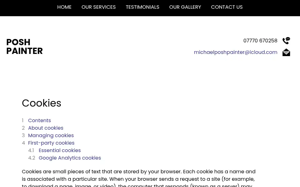 Screenshot of poshpainter.net