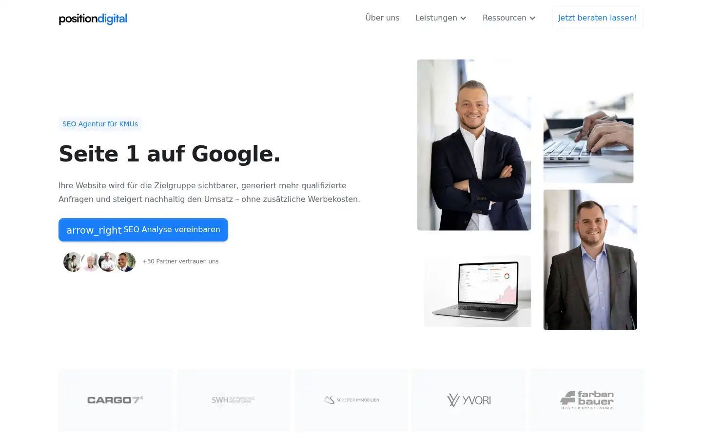 Screenshot of positiondigital.de