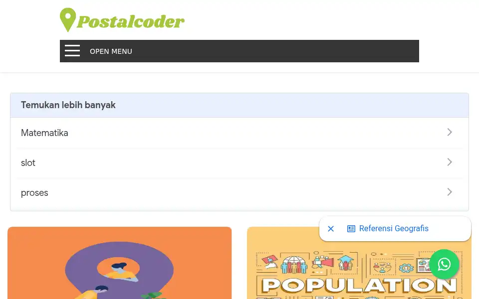 Screenshot of postalcoder.com