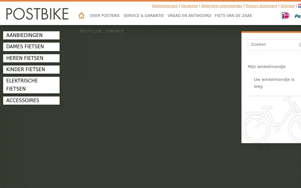 Screenshot of postbike.nl