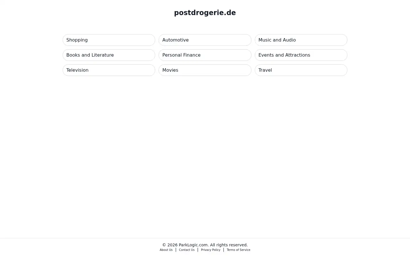 Screenshot of postdrogerie.de