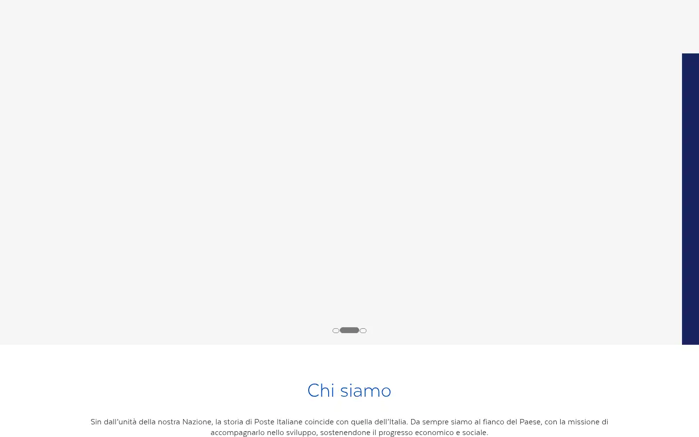 Screenshot of posteitaliane.it