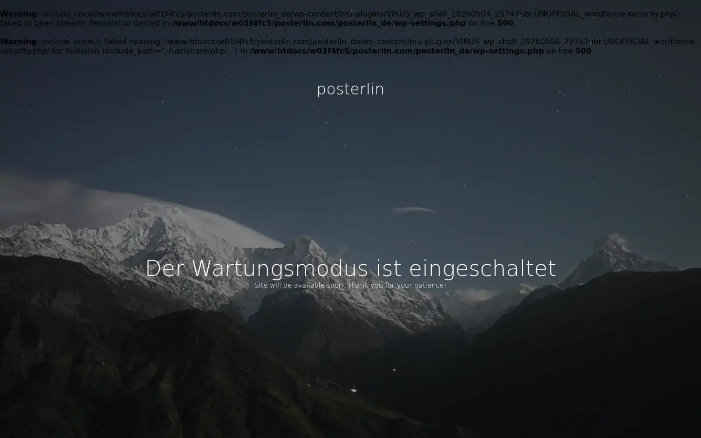 Screenshot of posterlin.de
