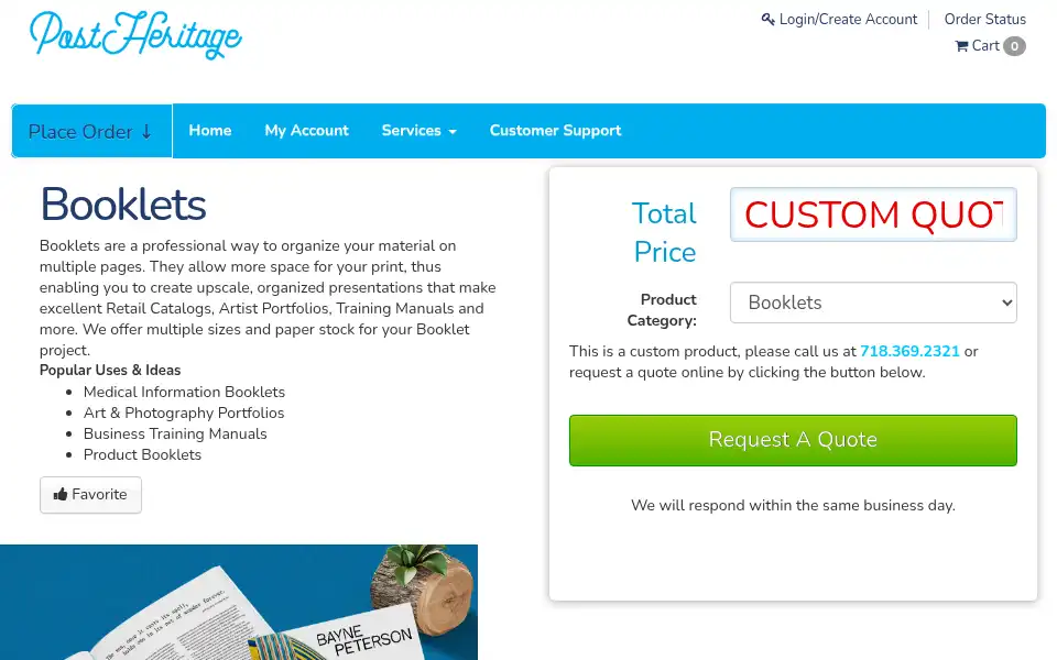 Screenshot of postheritage.com