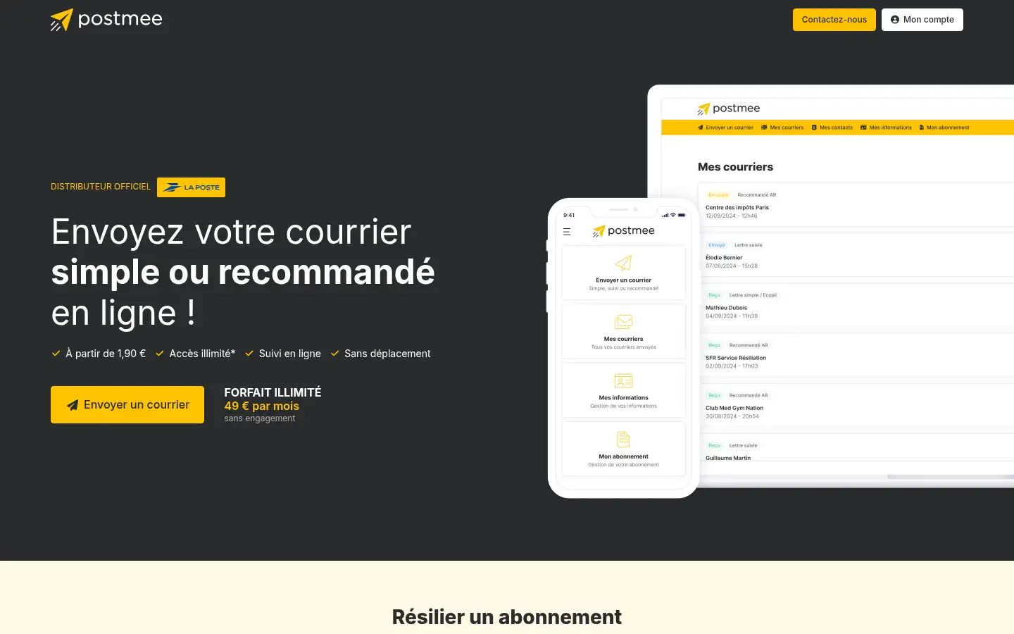 Screenshot of postmee.com
