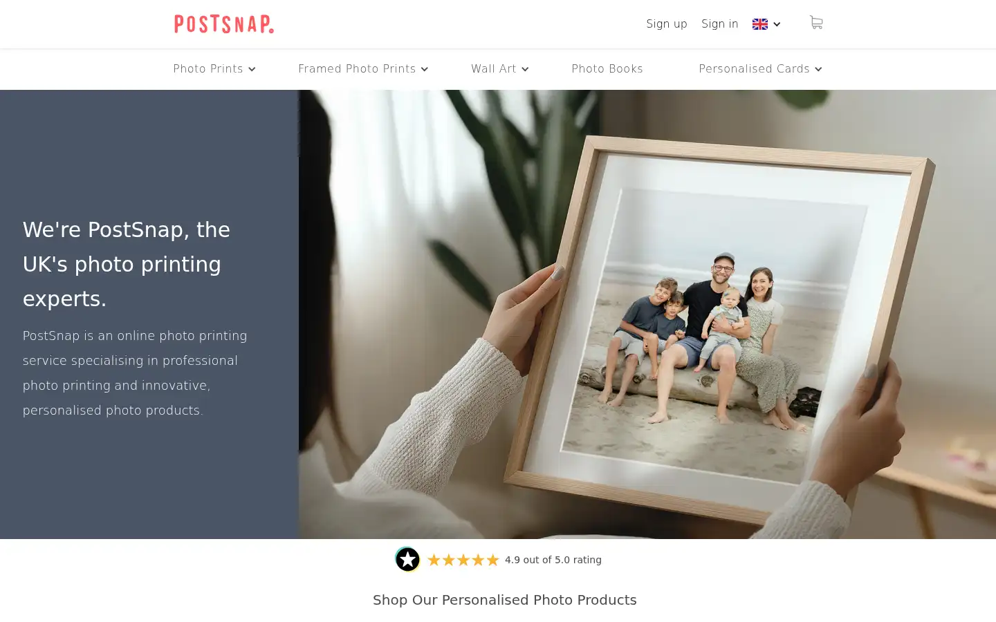 Screenshot of postsnap.com