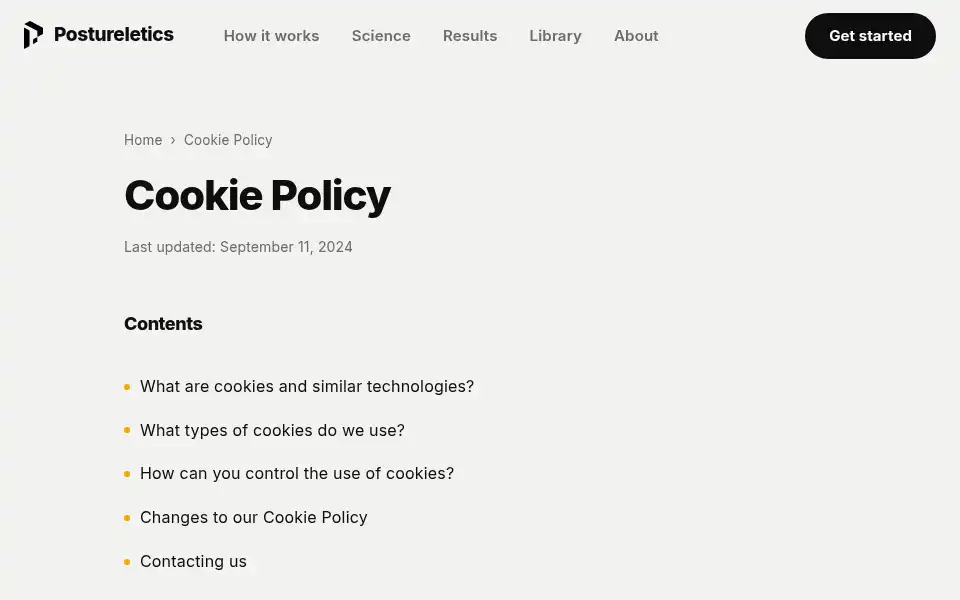 Screenshot of postureletics.com