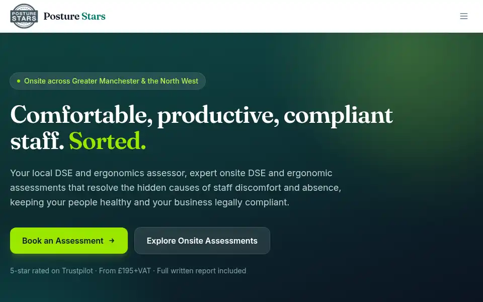Screenshot of posturestars.com
