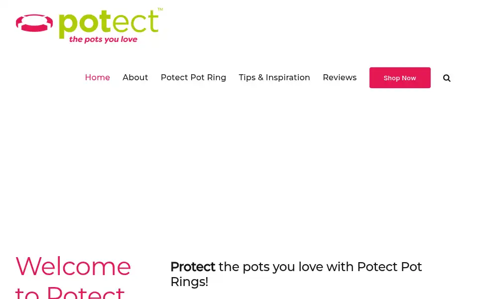 Screenshot of potect.co.uk