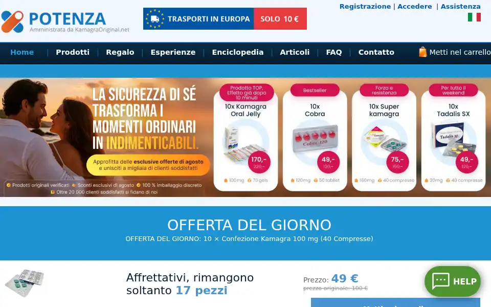 Screenshot of potenza.to