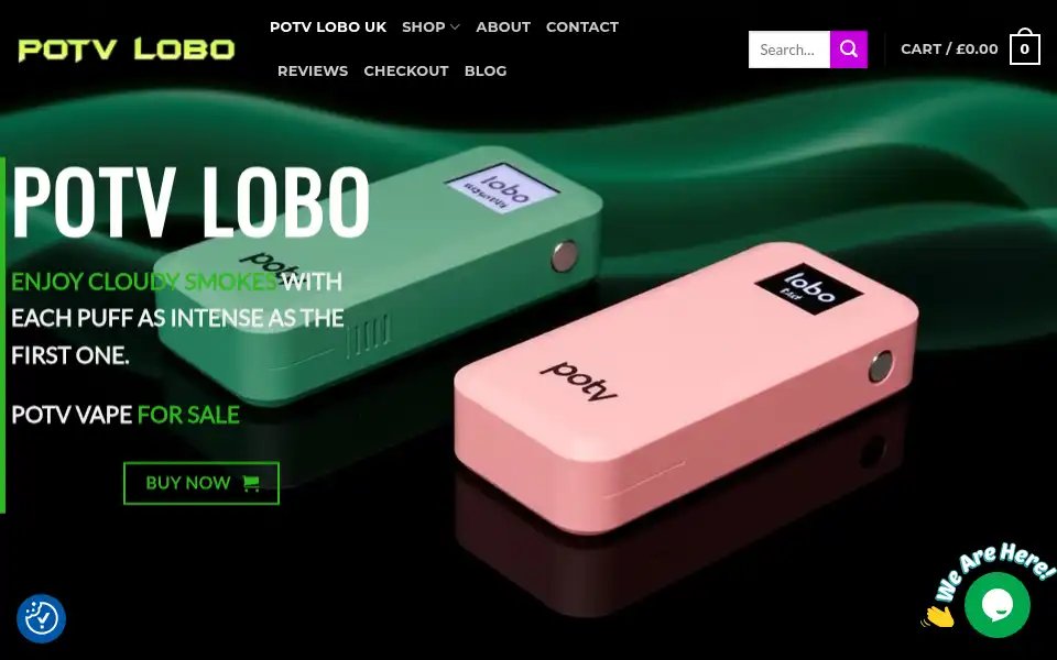 Screenshot of potvlobo.co.uk