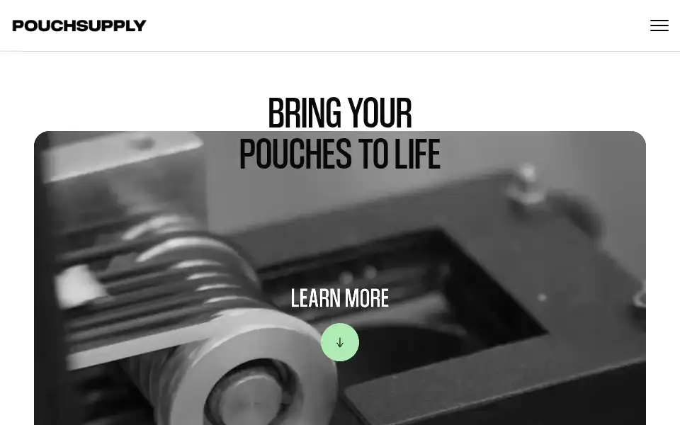 Screenshot of pouchsupply.eu