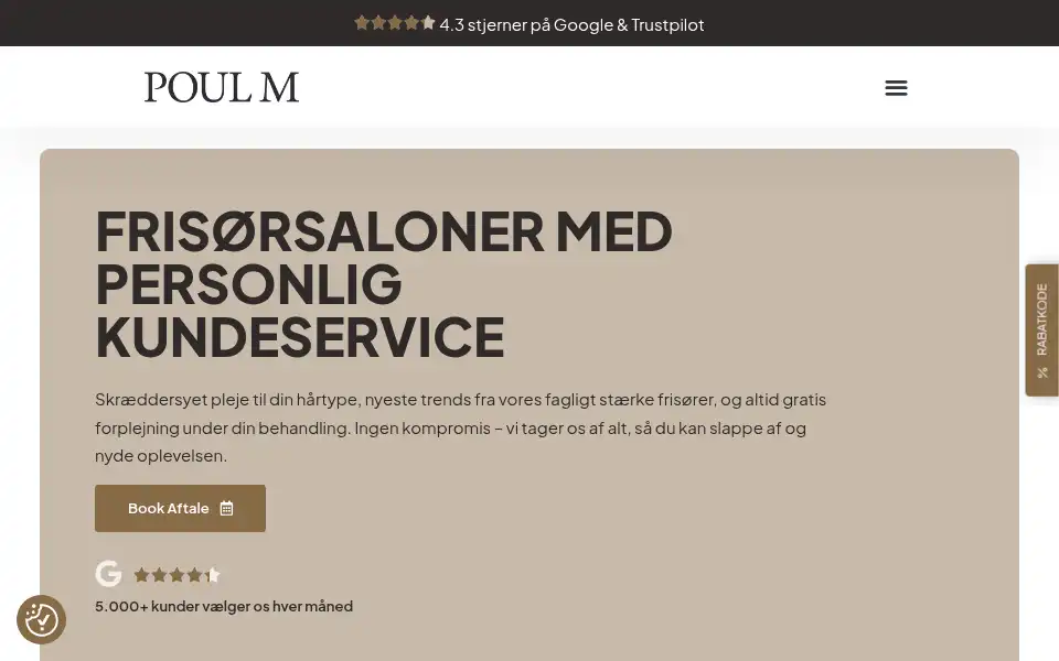 Screenshot of poulm.dk