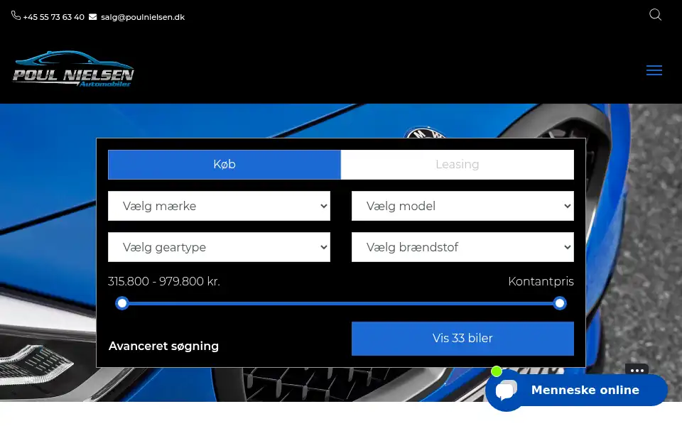 Screenshot of poulnielsen.dk