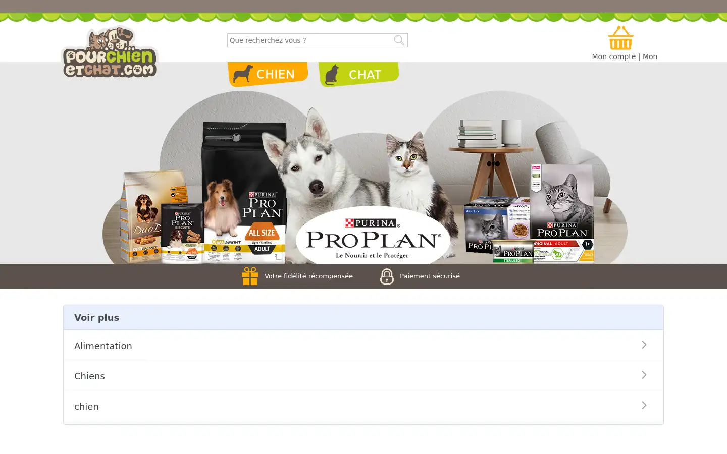 Screenshot of pourchienetchat.com