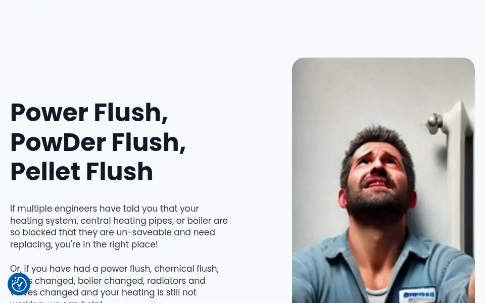 Screenshot of powderflush.co.uk