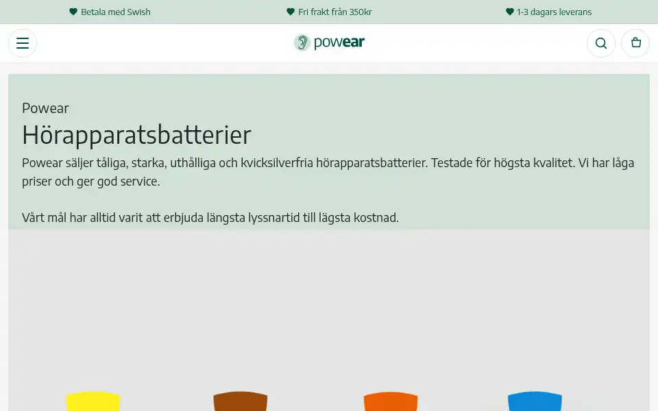 Screenshot of powear.se
