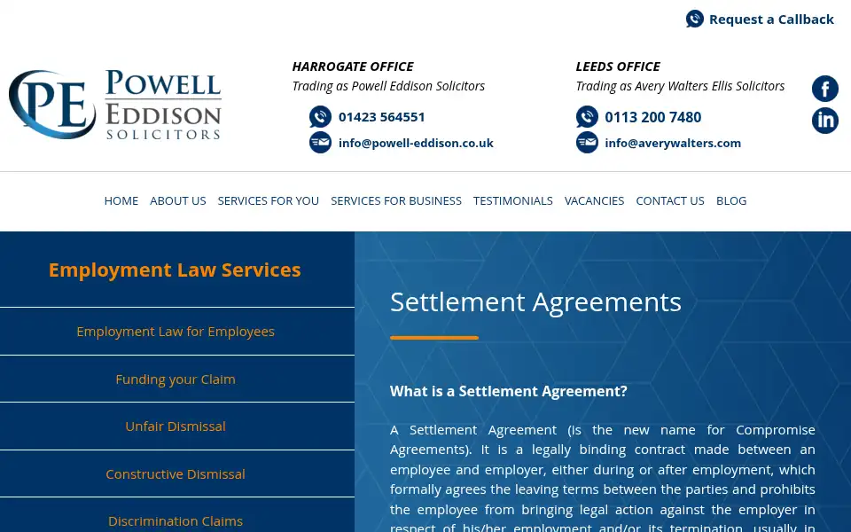 Screenshot of powell-eddison.co.uk
